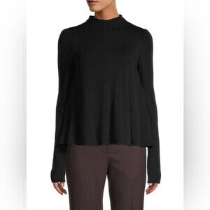 Rebecca Taylor Mock Neck Trapeze Wool Sweater Size XS
